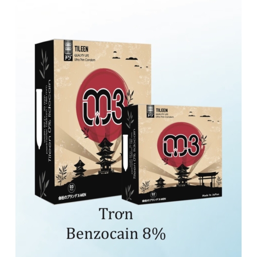 Bao Cao Su Tileen 0.03 Trơn (Hộp 3 cái) 